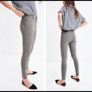 Madewell Gray High Rise Skinny Jeans Size 26.